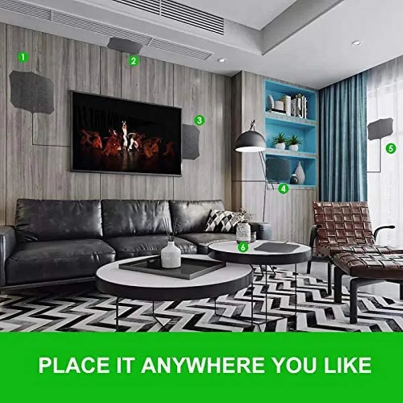 4K 1080P Indoor HDTV Antenna with Amplified Signal Booster