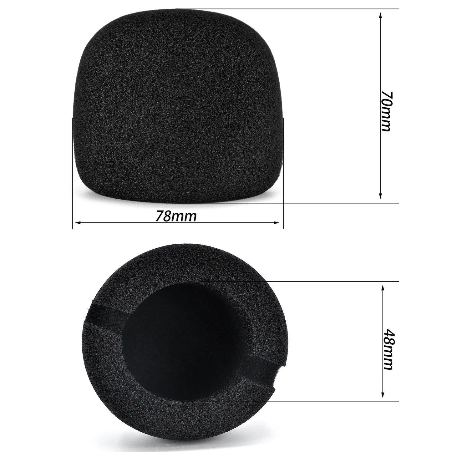 For ZOOM H2N Microphone Windshield Sponge Cover Black Mic Dust Cover Micro-Phone Accessory Peaceful Pleasures Health and Wellness