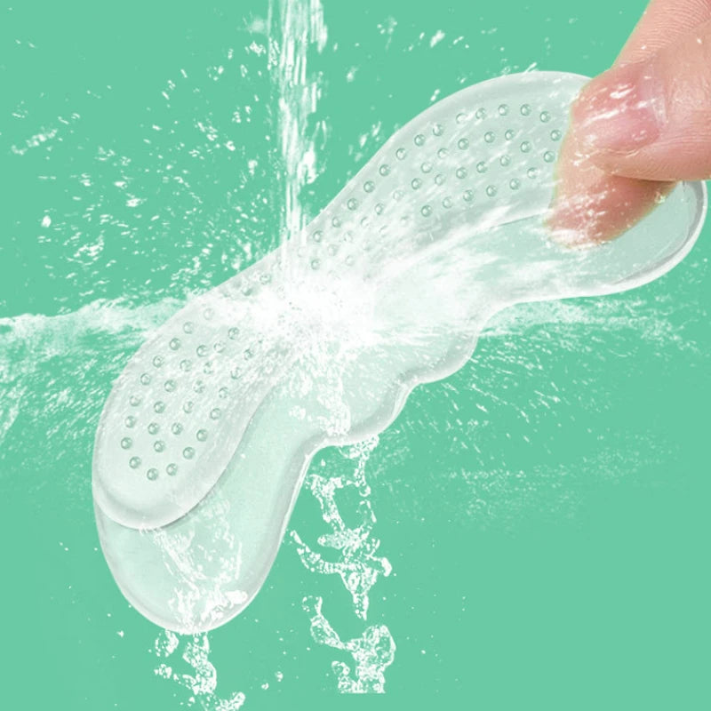 Silicone Gel Heel Insoles for Women – Anti-Slip Pain Relief