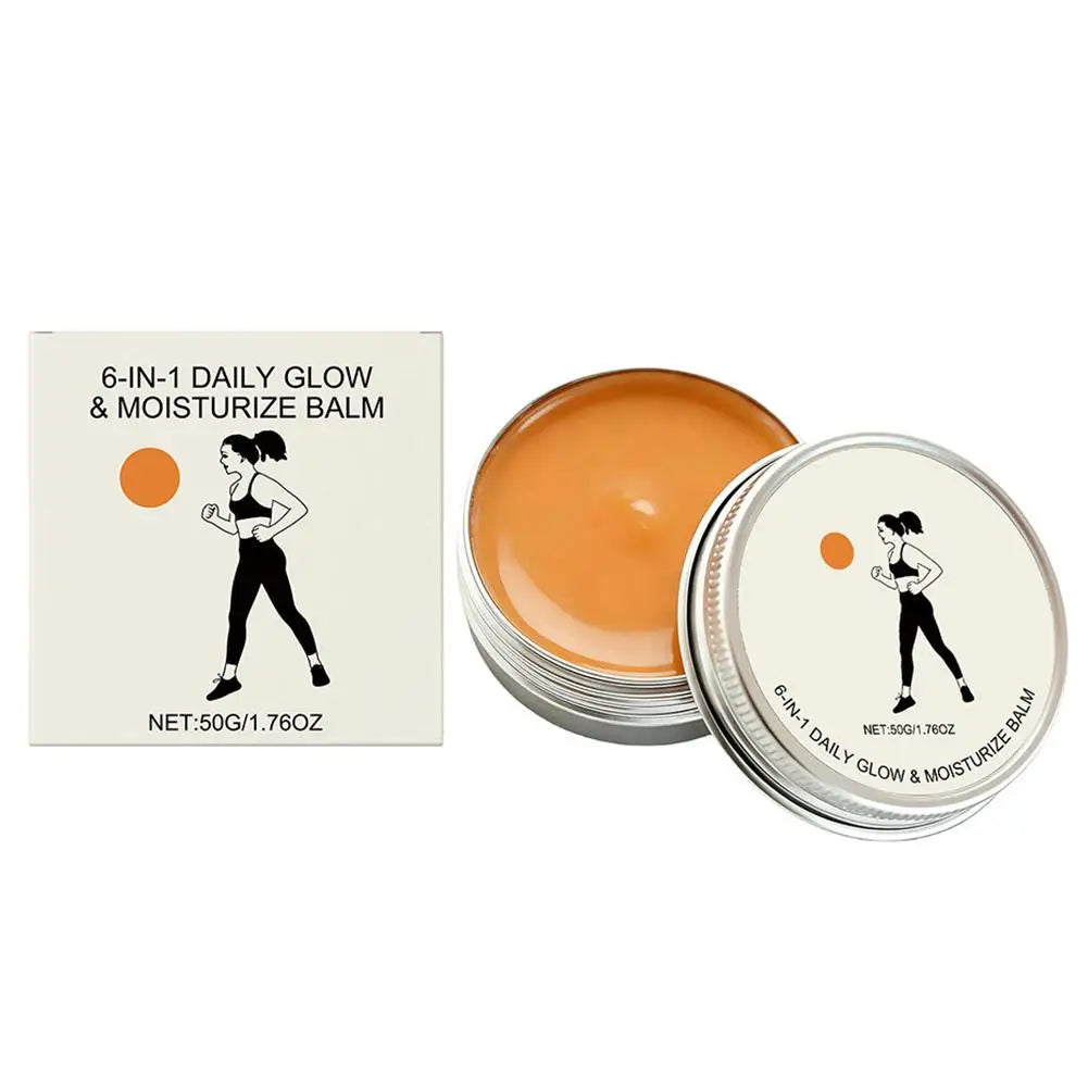 6-in-1 Daily Glow Face Cream – Day & Night Moisturizing Balm for Acne, Redness & Fine Lines 50g Peaceful Pleasures Health and Wellness Day Balm