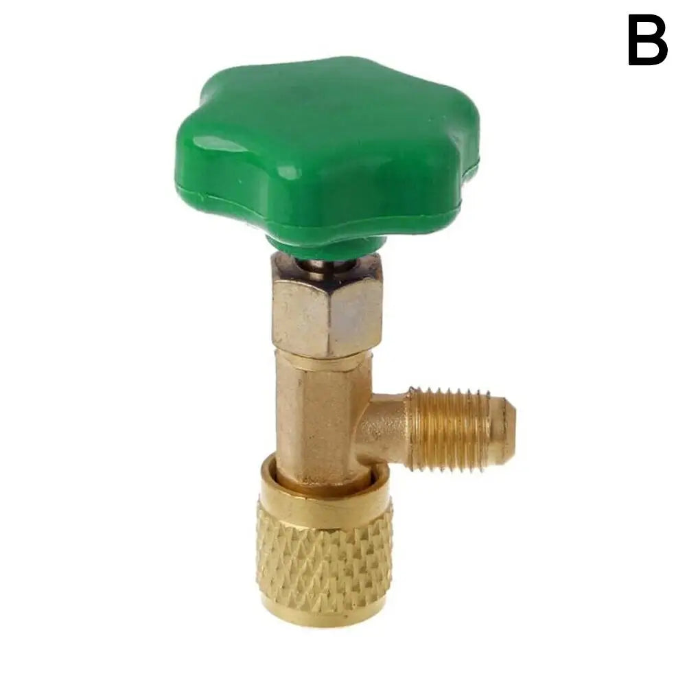 Air Car Automotive safety valve Bottle Opener For R22 R134a R410A Gas 1/4 SAE Auto AC Can Tap Valve Air Car Conditioning Tool Peaceful Pleasures Health and Wellness B