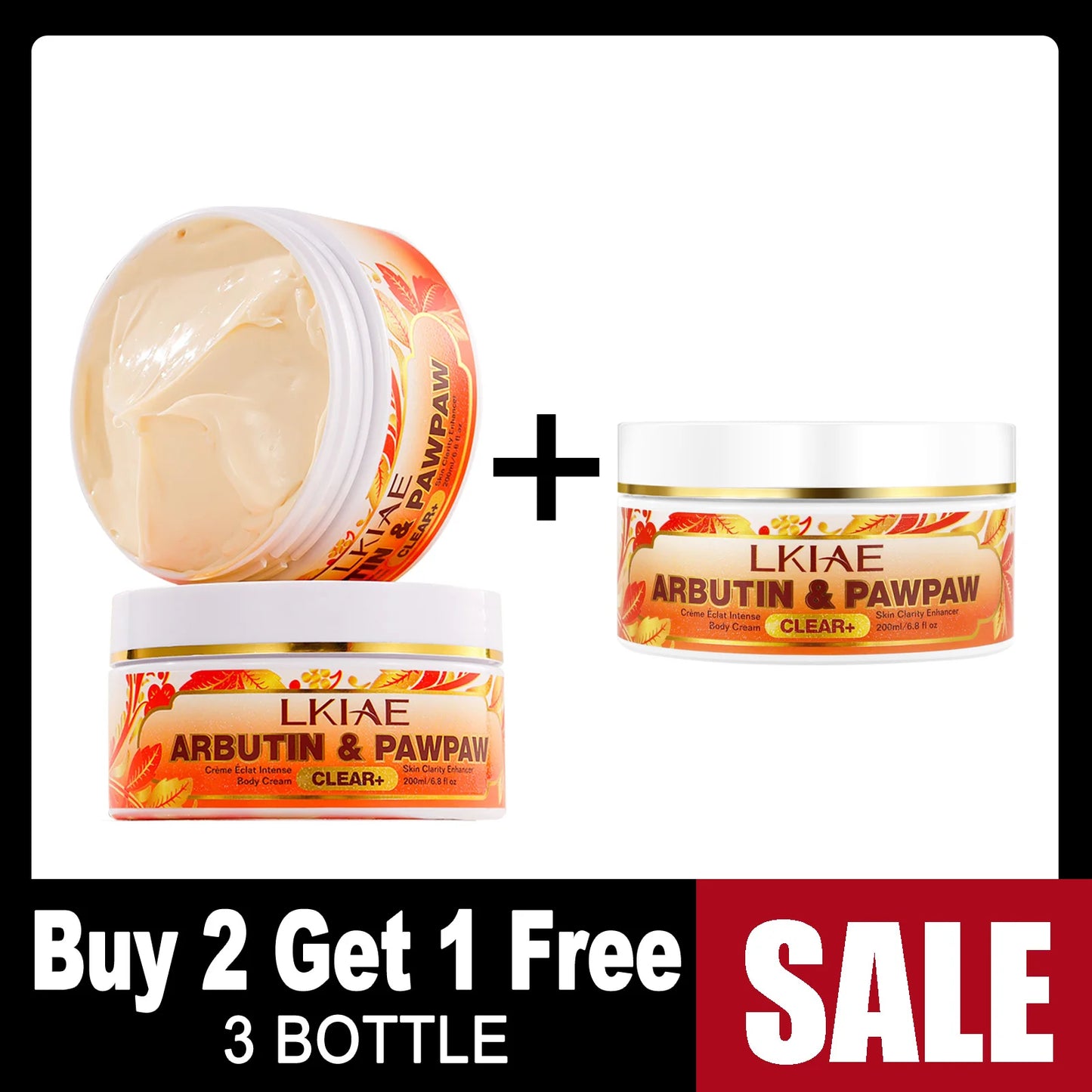 AILKE Arbutin Papaya Brightening Body Cream | 200ml