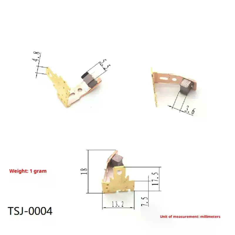 RS550 Motor Carbon Brush Holder 2-Pack | Metal Replacement