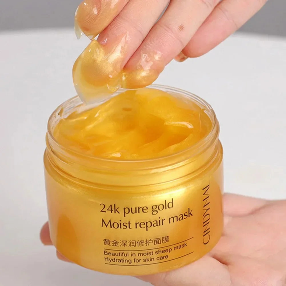 24K Gold Sleeping Mask 120g – Firming & Brightening Night Cream