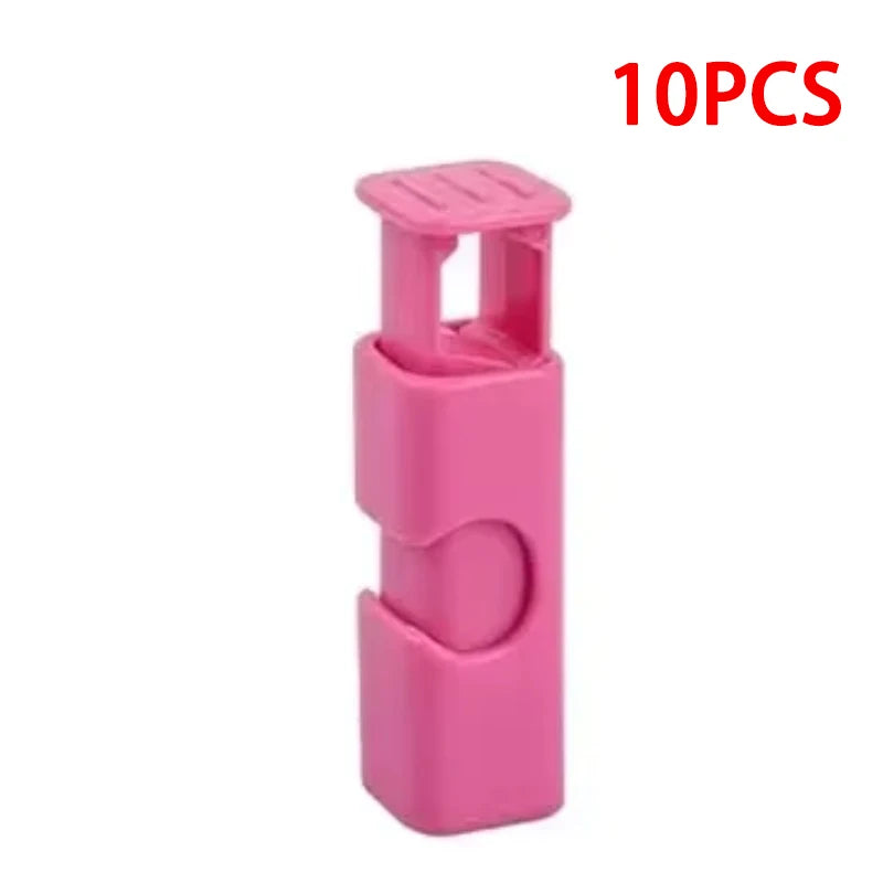 10pcs Food Sealing Clips, Snack Bag Clips, Moisture-proof Fresh-keeping Clips, Plastic Bag Sealing Clips Peaceful Pleasures Health and Wellness Pink 10pcs