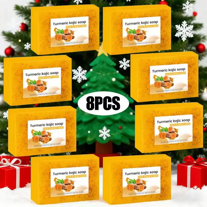 8-Pack Turmeric Lemon Kojic Acid Soap – Gentle Family Bar
