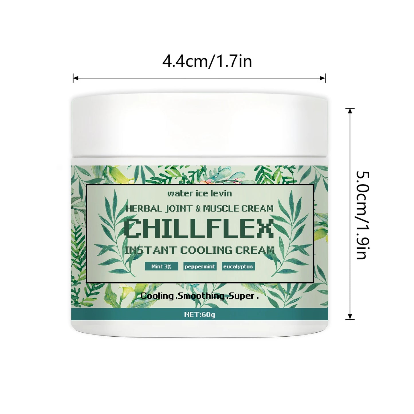 CHILLFLEH Cooling Cream – Mint & Eucalyptus Body Cream 60g