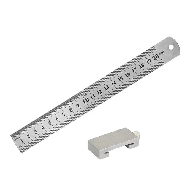 Carbon Steel Ruler Limit Block Measuring Rulers Positioner Adjustable