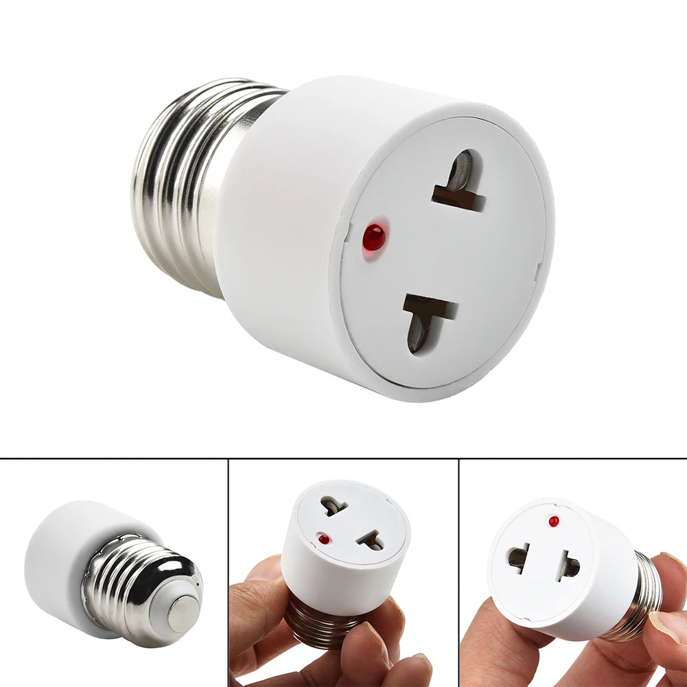 1 E27 ABS US EU Plug Connector Accessories Bulb Holder Lighting
