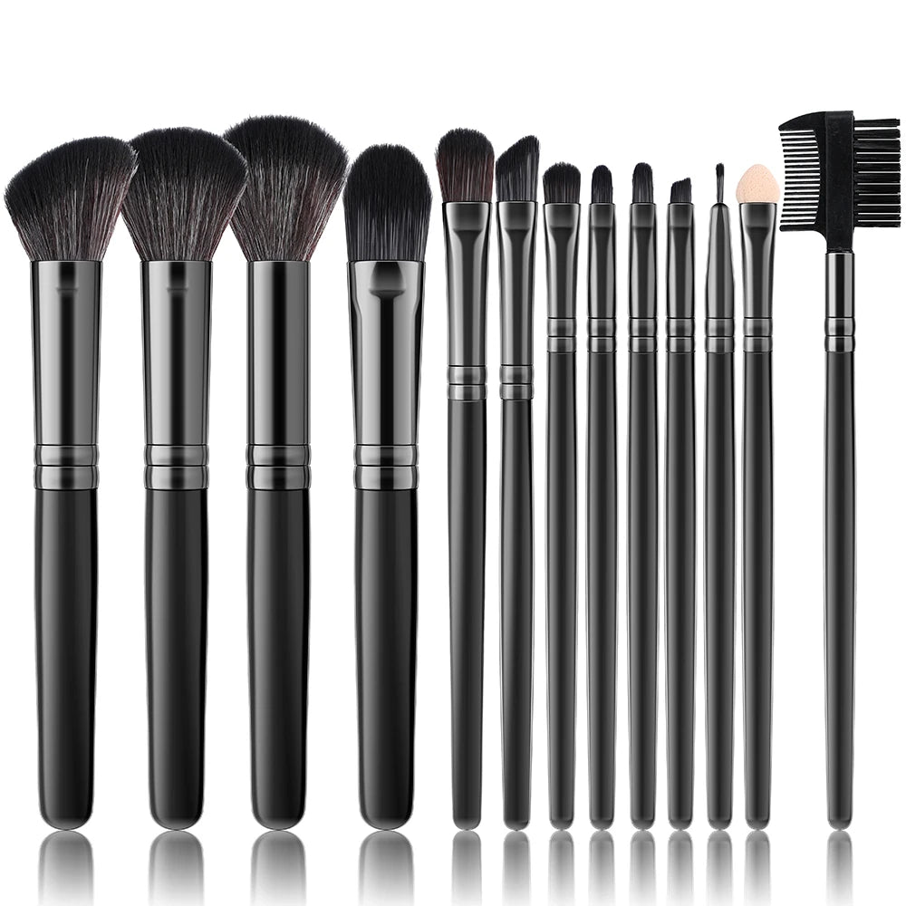 RUNTOIN 13-Piece Makeup Brush Set – Soft Synthetic Brushes