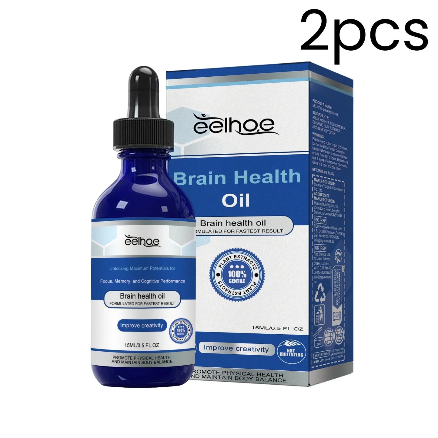 EELHOE Brain Health Oil – Focus & Cognitive Support 15ml