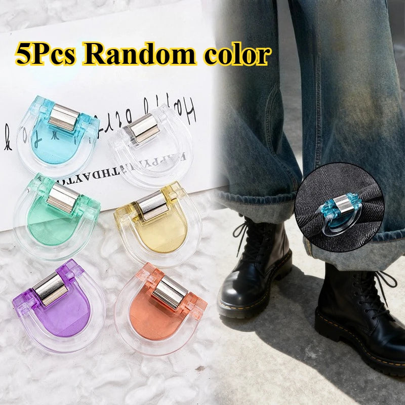 Invisible Hem Clips – Non-Slip Adjustable for Jeans & Wide-Leg Pants