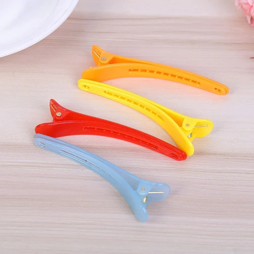 10-Pack Frosted Plastic Hair Clips – Side Barrettes for Women