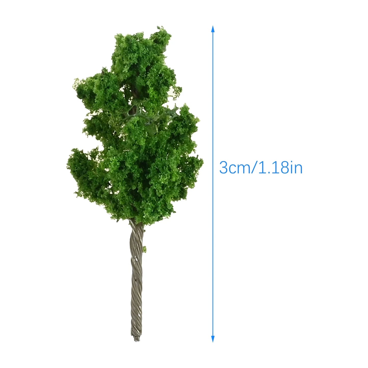 100pcs Miniature Trees for Architecture & Diorama Models 3.6cm