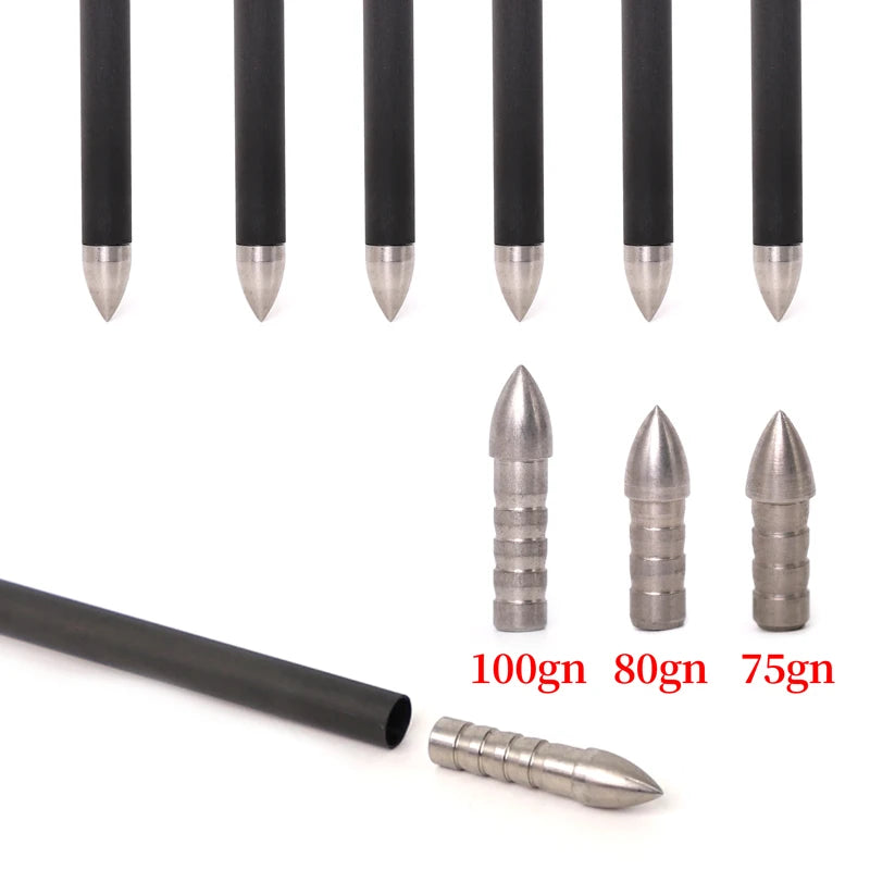 ID Arrowhead Tips 75 80 100grain Bow Arrow Outdoor Hunting Shooting