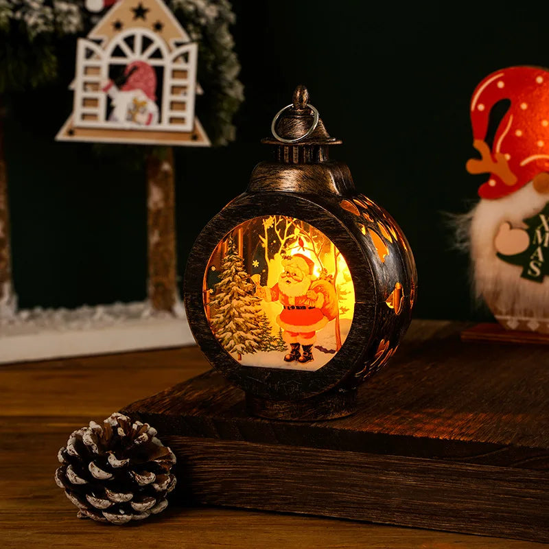 Christmas Decorations Santa Claus Glowing Night Light Window Display Christmas Tree Pendant Christmas Gift Christmas Ornaments Peaceful Pleasures Health and Wellness Santa Claus