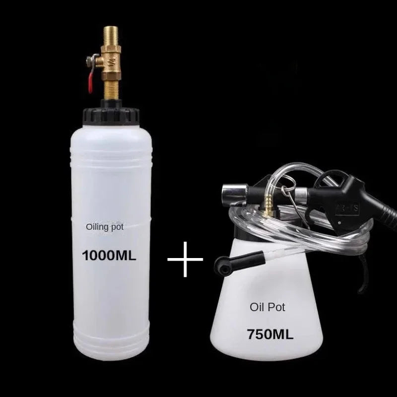 1L 0.75L Car Brake Bleeder Hydraulic Pumping Fluid Pump Kit Oil Change Purge Tank Tubes Repair Tool Truck Motorcycle Accessories Peaceful Pleasures Health and Wellness