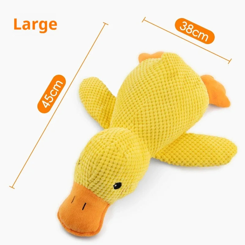 Plush Duck Dog Toy – Squeaky, Bite-Resistant Chew Toy