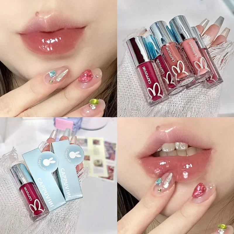 Cappuvini Crystal Mirror Lip Gloss | Hydrating Jelly Lip Glaze