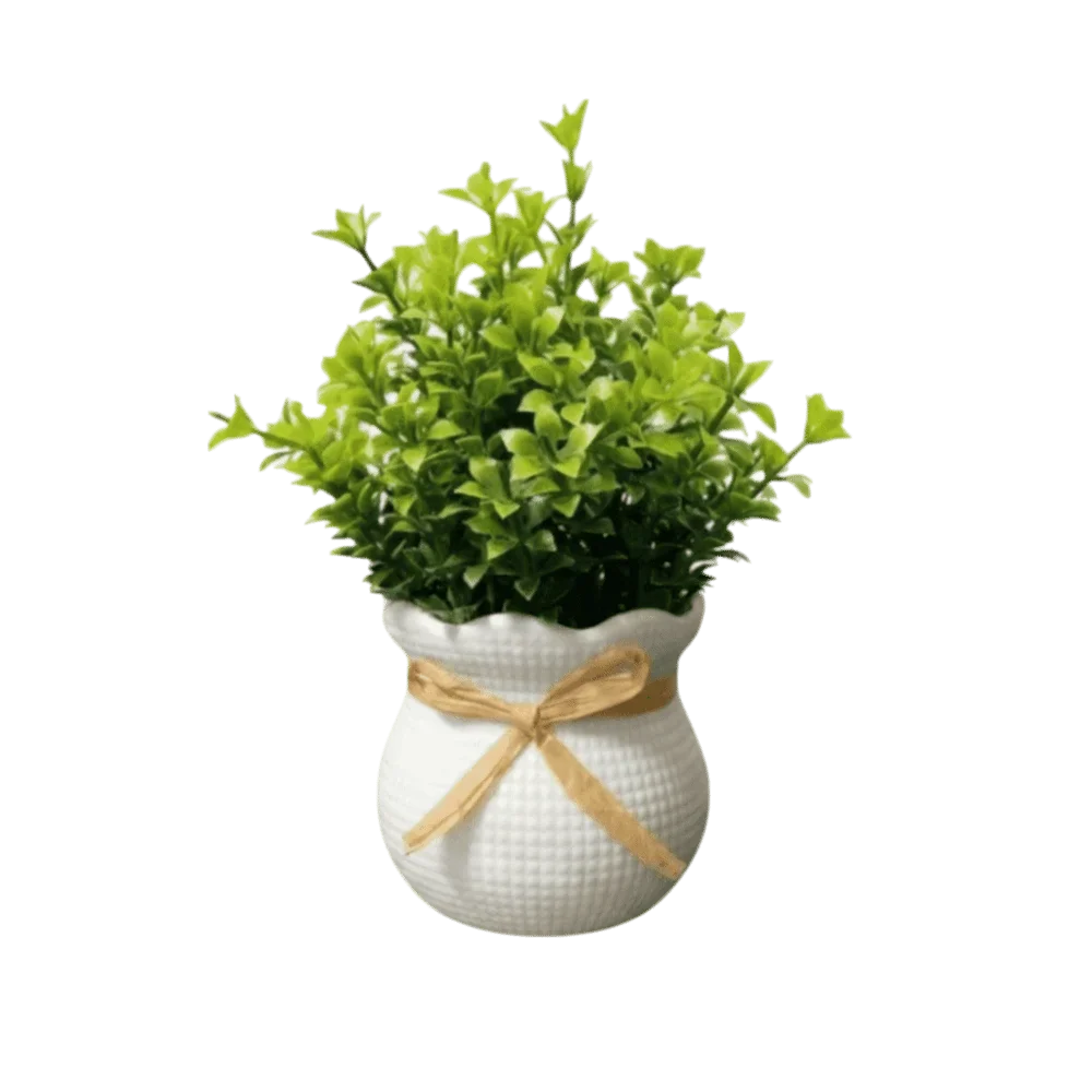 Artificial Bonsai Flower Plant & Vase – Indoor Home Décor