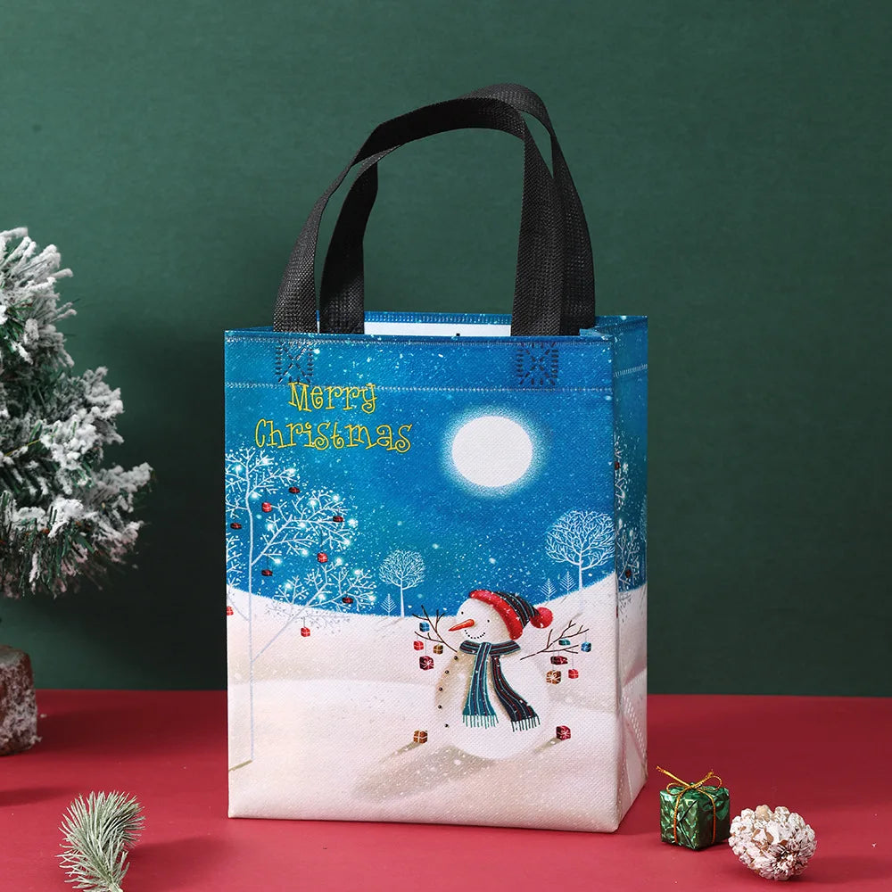 Christmas Non-Woven Gift Bags | Festive Holiday Tote