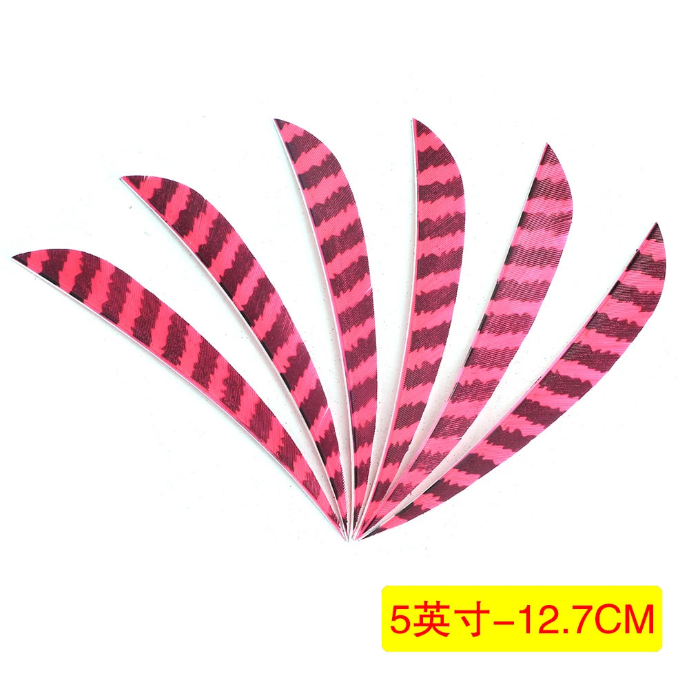 5-Inch Turkey Feather Arrow Fletchings Natural DIY Archery