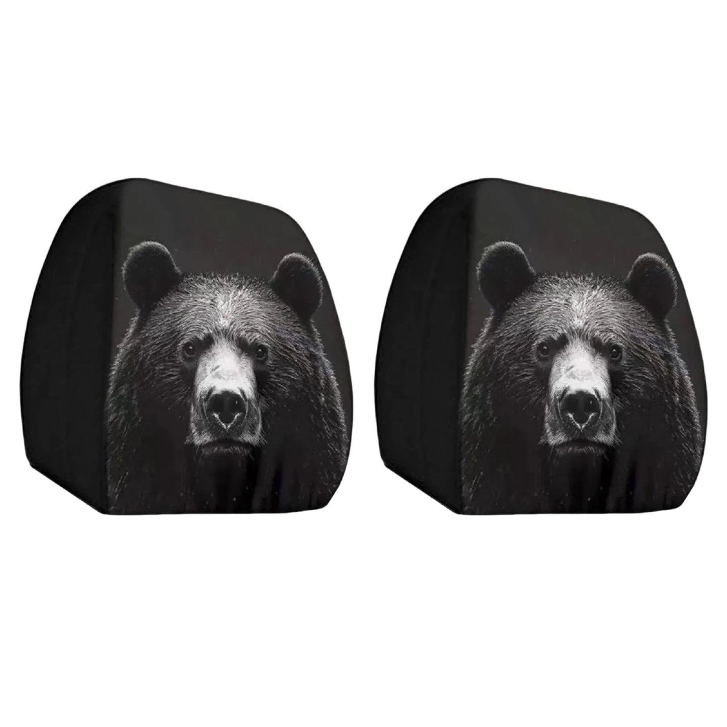 2Pcs Seat Headrest Protector Washable Breathable Car Seat Pillowcase Funny Cartoon Pattern Headrest Covers for Family Car Models Peaceful Pleasures Health and Wellness E 2PC