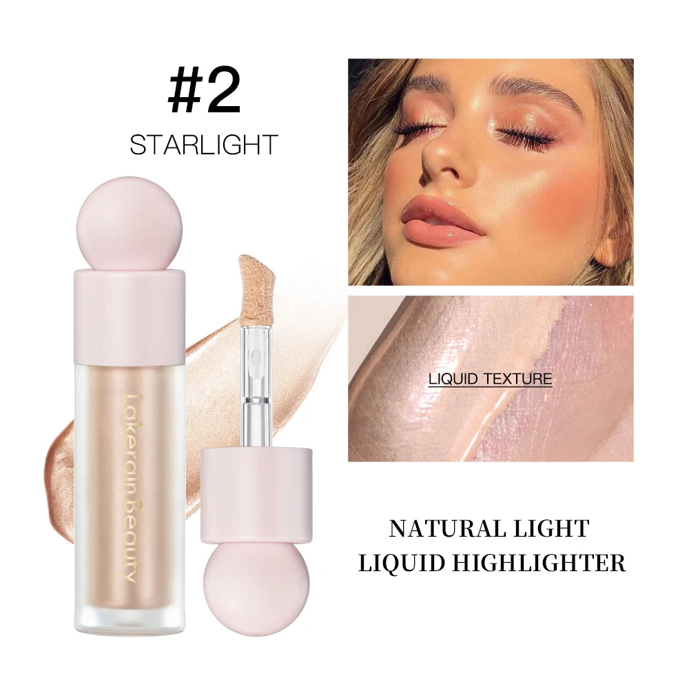 4Color Face Liquid Highlighter Bronzer Contouring Highlight Fluid Makeup Face Shimmer Shine High Lighter Iluminador Maquillaje Peaceful Pleasures Health and Wellness 2