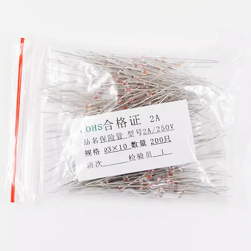 50PCS 3*10mm 250V Axial Fast Glass Fuse With lead Wire 0.5A/1A/1.5A/2A/2.5A/3A/4A/5A 3X10 Peaceful Pleasures Health and Wellness