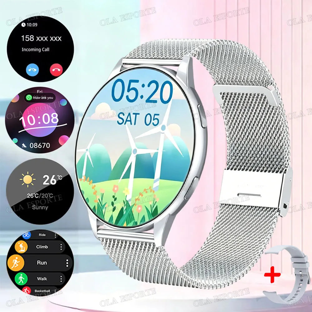 Men Women Sports Smart Watch 1.52" Screen Voice Call Smartwatch Heart Rate Sleep Monitoring Smart Notifications Message Preview Peaceful Pleasures Health and Wellness 6 Smartwatch