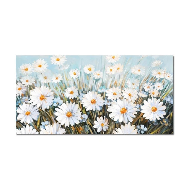 Modern Abstract Gold Flower Oil Painting on Canvas Posters and Prints Wall Art Canvas Painting Wall Picture for Home Decorati Peaceful Pleasures Health and Wellness G 40x50cm Unframed