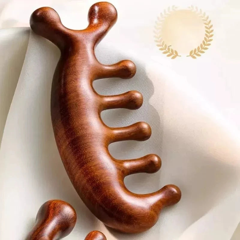 Wooden Scalp Massage Comb | Hair & Scalp Stimulating Tool Scalp Massage Comb Peaceful Pleasures Health and Wellness 1pcs-HT
