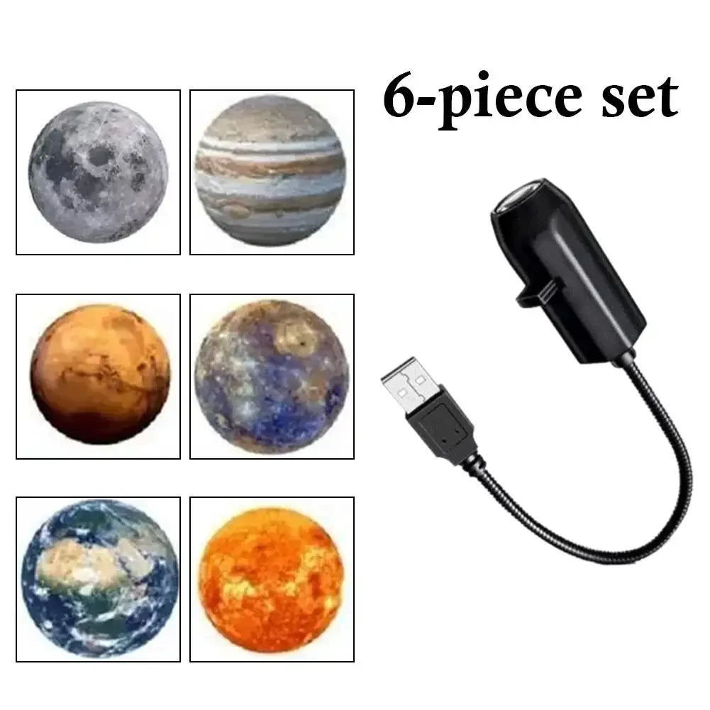 USB Plug-in Projection Lamp Planet Christmas Halloween Theme Replacement Light For Bedroom Ceiling Decor Peaceful Pleasures Health and Wellness Planet 6