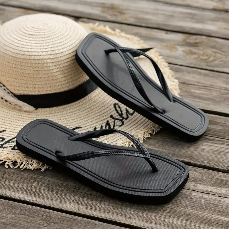 Women's Flat Flip Flop Slides – Summer Beach & Garden Sandals