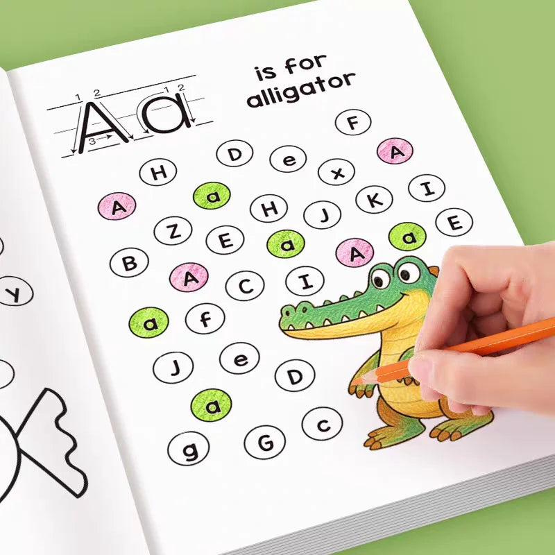 Tracing Letters A-z Uppercase Lowercase Writing Coloring Workbook