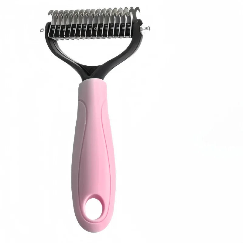 Pet Dematting Comb | Dog & Cat Grooming Brush All Coat Types