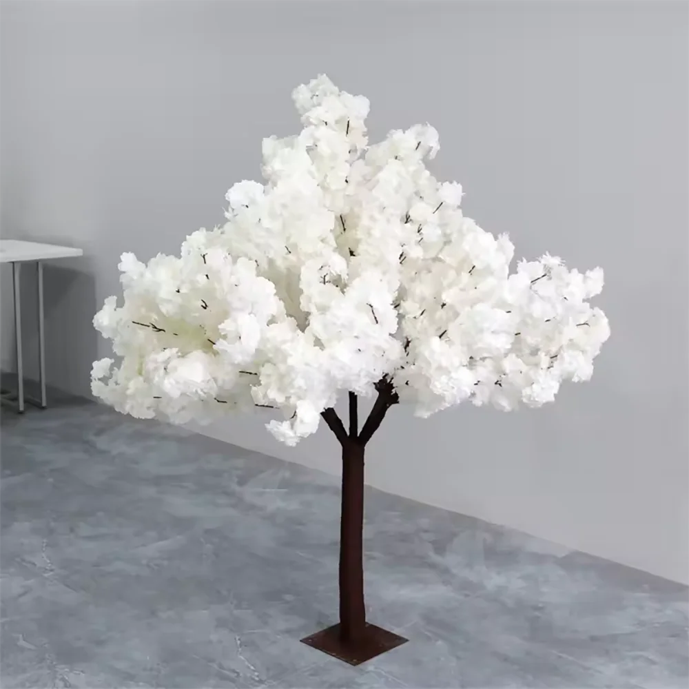 White Silk Blossom Artificial Flower Tree 150cm | Wedding Decor
