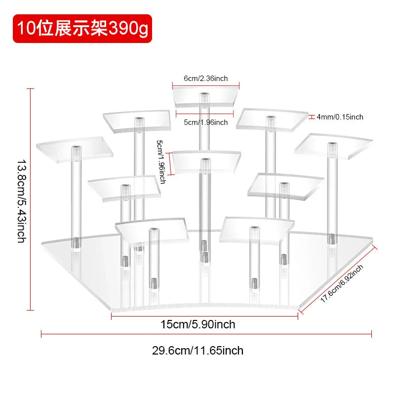 Acrylic Tiered Display Shelf for Figurines, Anime & Blind Boxes