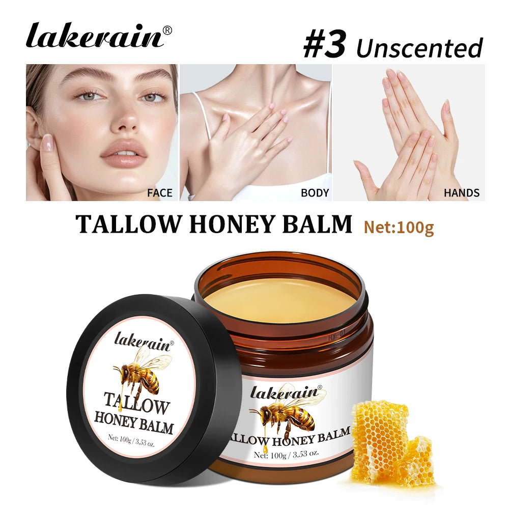 Tallow Honey Balm Specifically For Dryness And Itchiness Skin Moisturizing Beef Tallow Face Cream Body Lotion Face Cream Care Peaceful Pleasures Health and Wellness 03 unscented