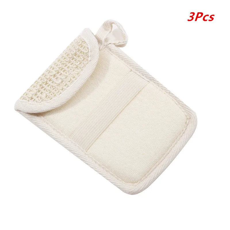 Cotton Linen Soap Saver Bag | Exfoliating Shower Mesh Pouch