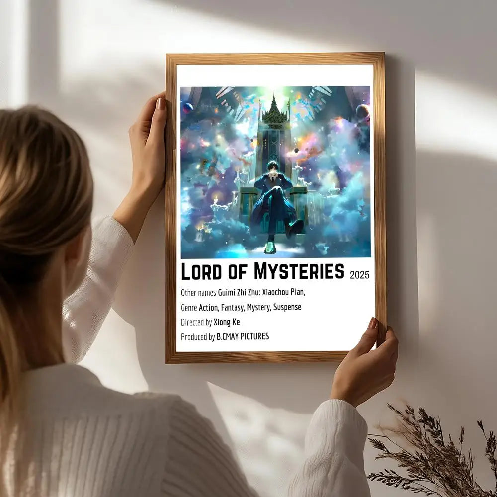 Lord of the Mysteries HD Poster – Self-Adhesive Waterproof Wall Art Wall Poster Decal Peaceful Pleasures Health and Wellness White6 15X20cmNoframe