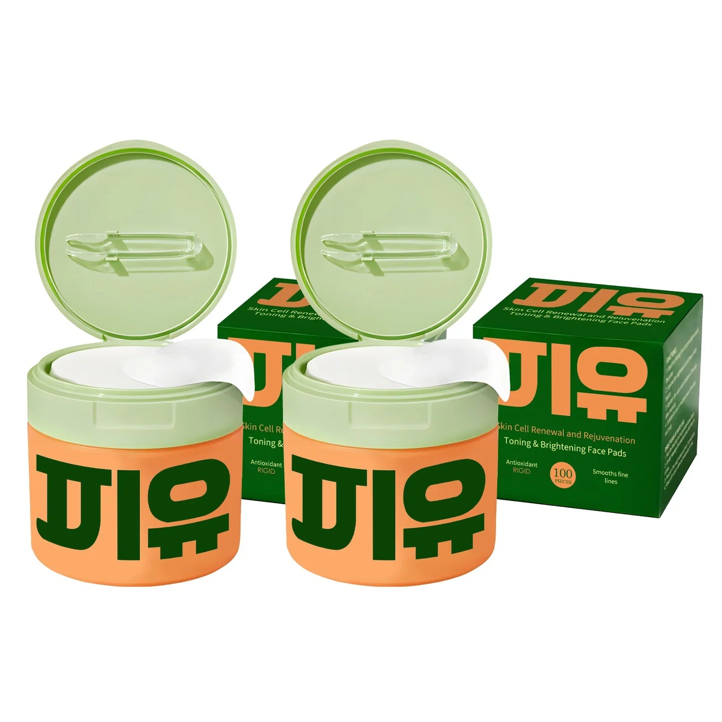 100-Piece Centella Face Pads – Brightening & Hydrating Serum