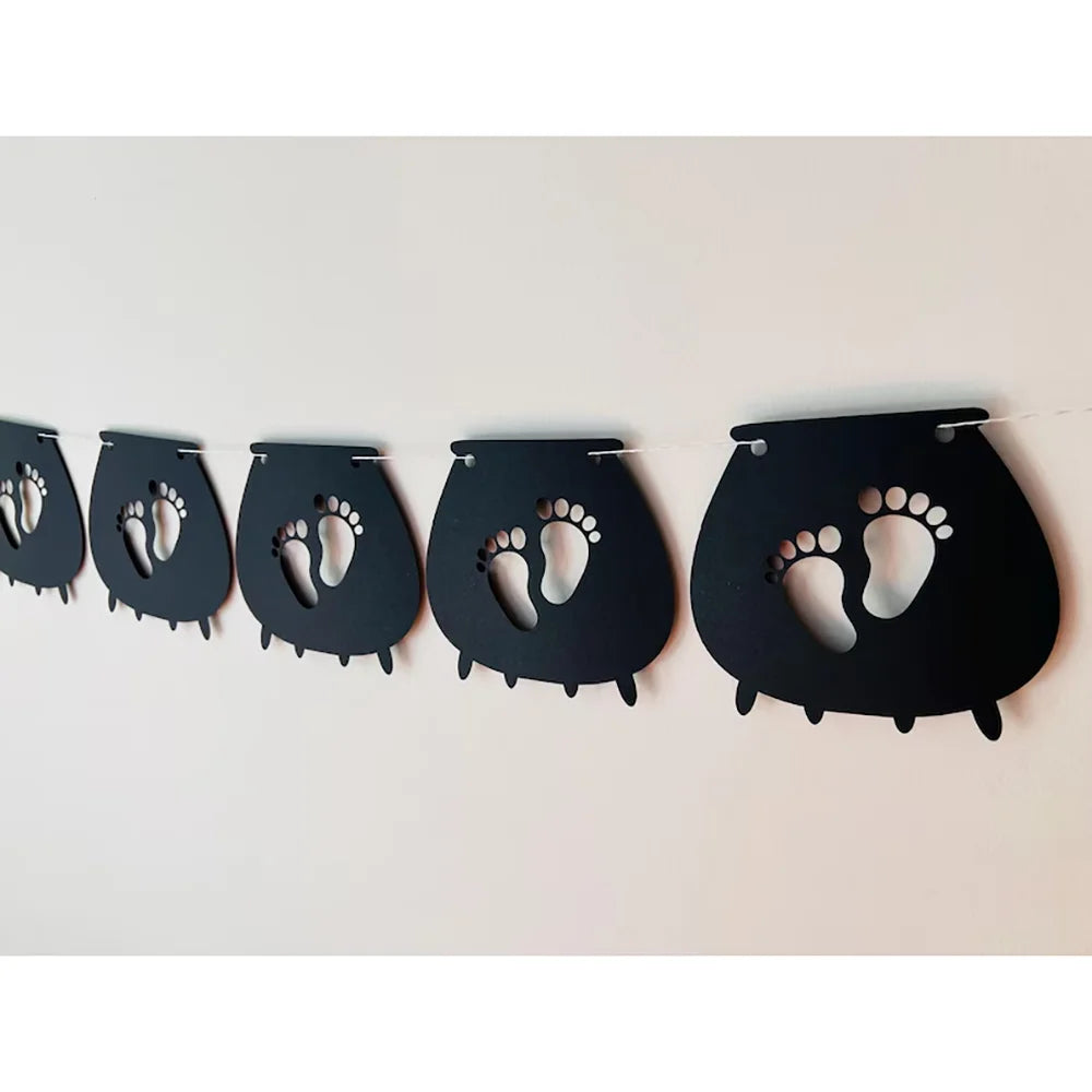 Halloween Baby Shower Banner – A Little Boo Is Due Bunting