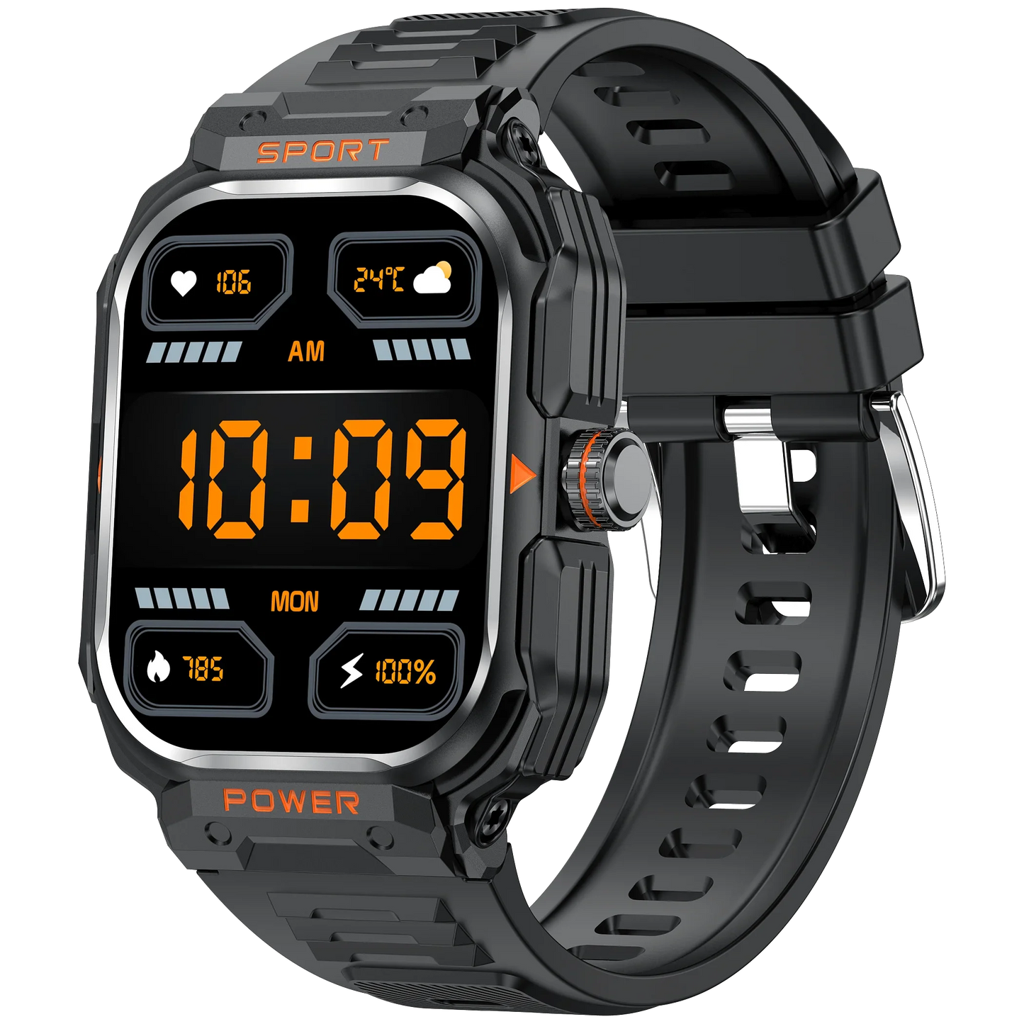 2-in-1 Smartwatch & Headphones 2.01" HD NFC Bluetooth 5.2