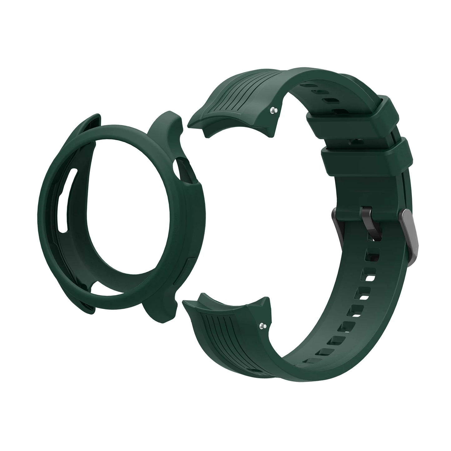 Silicone Sport Strap & Case for Amazfit Balance Watch Band Peaceful Pleasures Health and Wellness Green