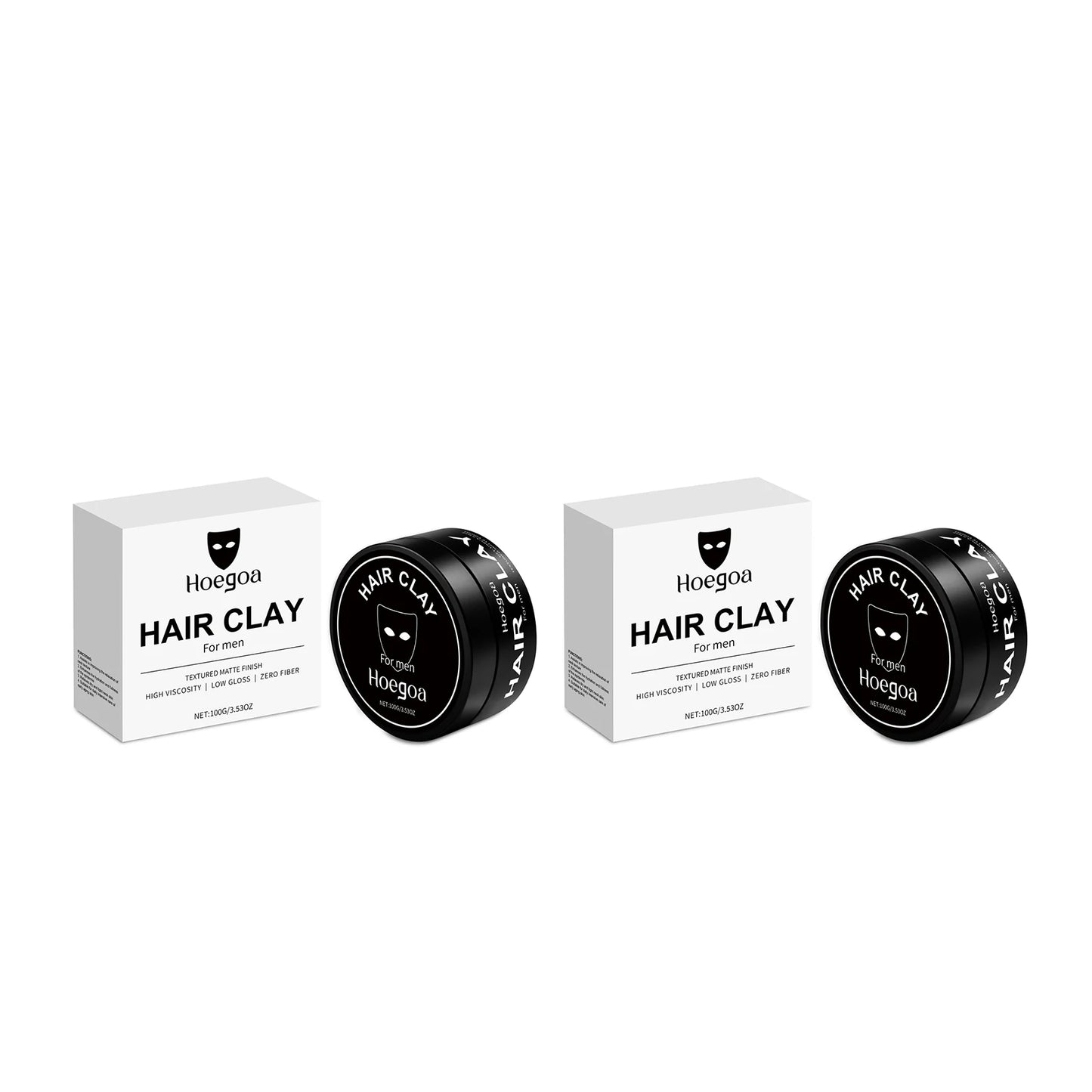 HOEGOA Men's Hair Clay – Strong Hold Matte Finish 100g