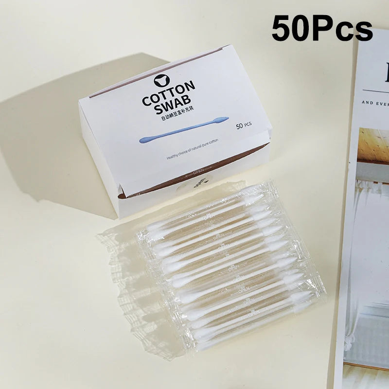Automatic Press Cotton Swab Dispenser Box | Dustproof Organizer Cotton Swab Dispenser Peaceful Pleasures Health and Wellness Cotton Stick