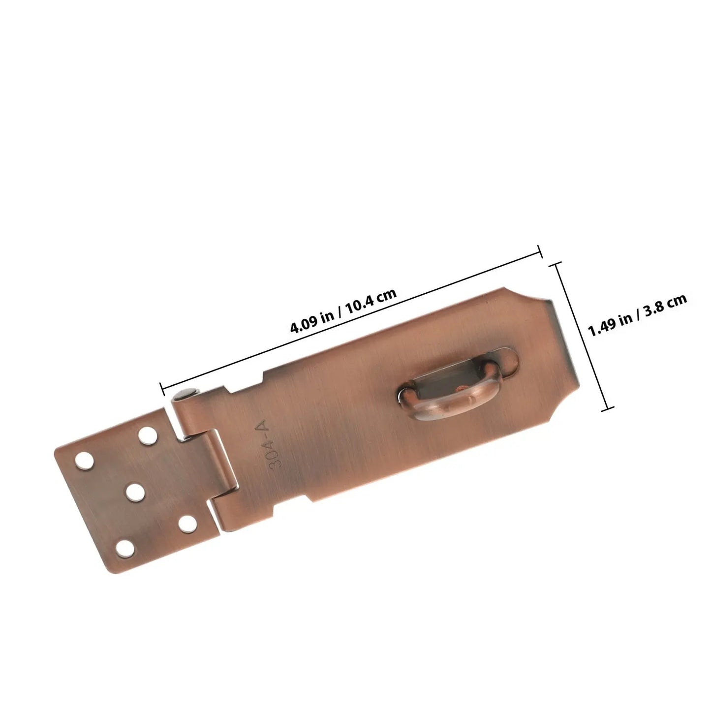 Heavy Duty Stainless Steel Lock Hasp Secure Latch for Shed Cabinet Gate Barn Door Outdoor Indoor Use Strong Door Lock Hardware Peaceful Pleasures Health and Wellness Rose Gold
