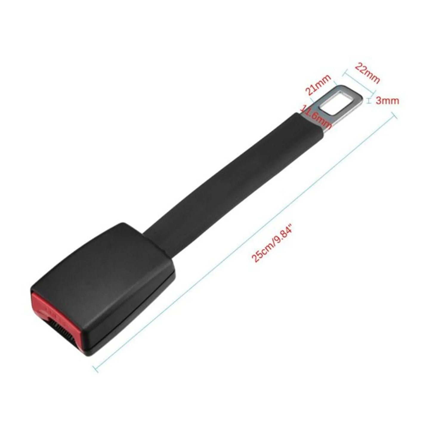 2-Pack Universal Car Seat Belt Extender Buckle Clip