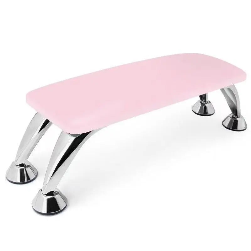 Armrest and Nail Art Mat Set for Nail Salons Ultra-fine Fiber Leather Hand Pillow Anti-slip and Wear-resistant Universal for Peaceful Pleasures Health and Wellness Pink